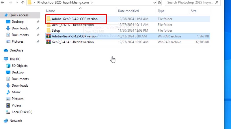Bước 7 vào thư mục vừa giải nén